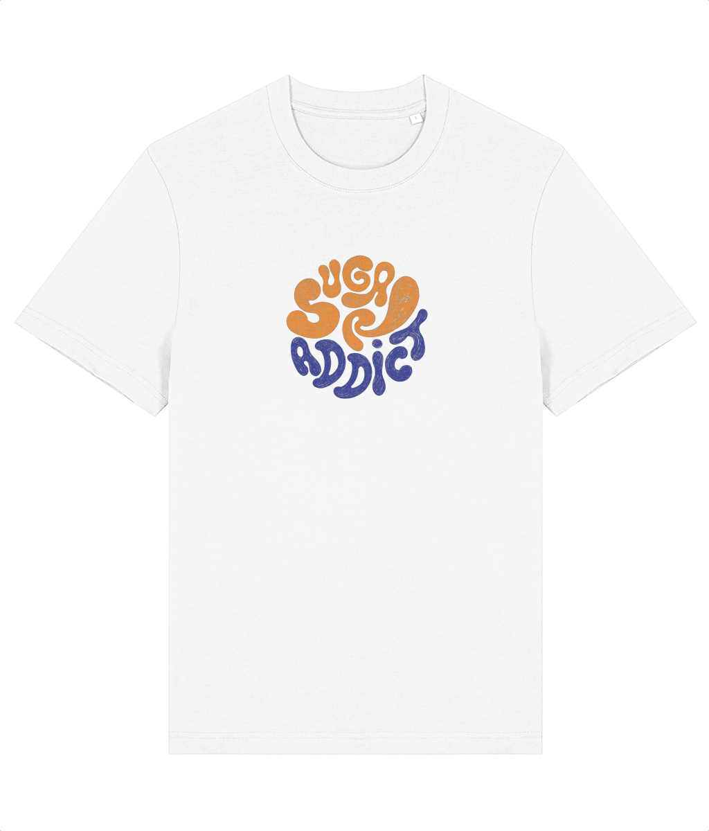 Tricou Sugar Addict cu design unic din bumbac organic 100.